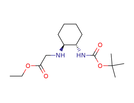 Glycine, N-[(1S,2S)-2-[[(1,1-dimethylethoxy)carbonyl]amino]cyclohexyl]-,
ethyl ester
