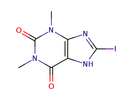 1H-Purine-2,6-dione,3,9-dihydro-8-iodo-1,3-dimethyl- cas  24255-56-9
