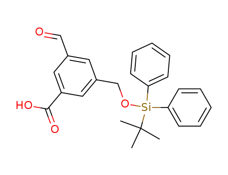 Molecular Structure of 269411-93-0 (5-(tert-butyl-diphenyl-silanyloxymethyl)-5-formyl-benzoic acid)