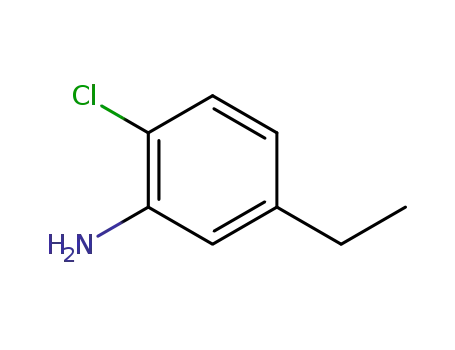 Molecular Structure of 3843-87-6 (Benzenamine, 2-chloro-5-ethyl-)