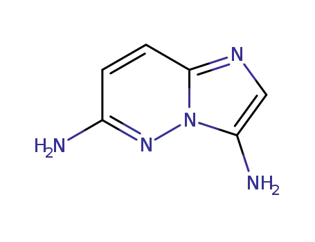 Molecular Structure of 166176-50-7 (IMidazo[1,2-b]pyridazine-3,6-diaMine)