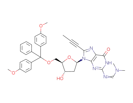 N<sup>(2)</sup>-dimethylaminomethylene-8-(prop-1-ynyl)-5'-O-(4,4'-dimethoxytrityl)-2'-deoxyguanosine