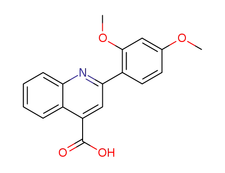 Molecular Structure of 313704-08-4 (2-(2,4-DIMETHOXY-PHENYL)-QUINOLINE-4-CARBOXYLIC ACID)