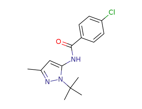 N-(1-tert-butyl-3-methylpyrazol-5-yl)-4-chlorobenzamide