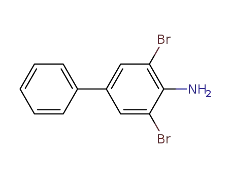 Molecular Structure of 3366-59-4 (3,5-dibromo-[1,1'-biphenyl]-4-amine)