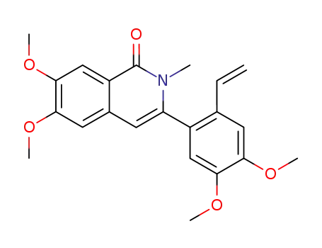 1(2H)-Isoquinolinone,
3-(2-ethenyl-4,5-dimethoxyphenyl)-6,7-dimethoxy-2-methyl-