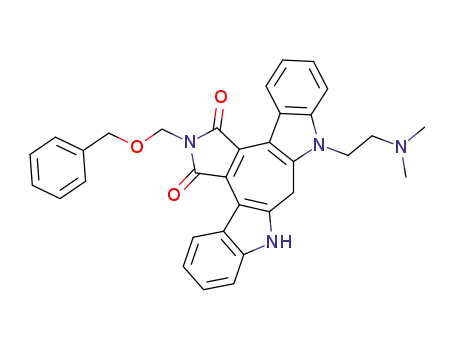 2-benzyloxymethyl-8-(2-(N,N-dimethylamino)ethyl)-1,2,3,8,9,10-hexahydroindolo[3',2':5,6]pyrrolo[3',4':3,4]cyclohepta[b]indole-1,3-dione