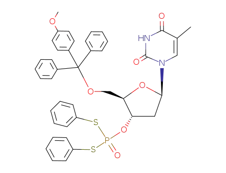 <i>O</i><sup>5'</sup>-(4-methoxy-trityl)-<i>P</i>,<i>P</i>-dithio-[3']thymidylic acid <i>S</i>,<i>S</i>'-diphenyl ester