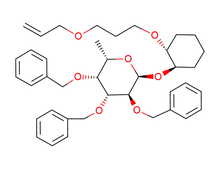 (2S,3S,4R,5R,6S)-2-[(1R,2R)-2-(3-Allyloxy-propoxy)-cyclohexyloxy]-3,4,5-tris-benzyloxy-6-methyl-tetrahydro-pyran