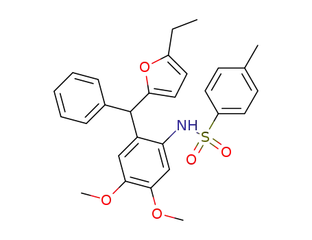 Benzenesulfonamide,
N-[2-[(5-ethyl-2-furanyl)phenylmethyl]-4,5-dimethoxyphenyl]-4-methyl-