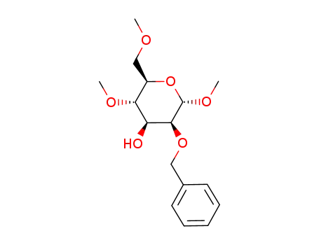 Molecular Structure of 366801-82-3 (methyl 2-O-benzyl-4,6-di-O-methyl-α-D-mannopyranoside)