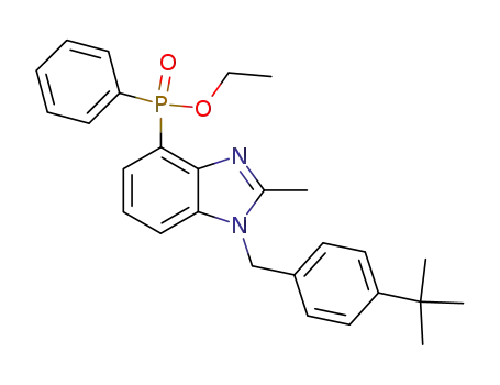 [1-(4-tert-Butyl-benzyl)-2-methyl-1H-benzoimidazol-4-yl]-phenyl-phosphinic acid ethyl ester