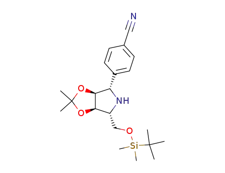 Benzonitrile, 4-(3aS,4S,6R,6aR)-6-(1,1-dimethylethyl)dimethylsilyloxymethyltetrahydro-2,2-dimethyl-4H-1,3-dioxolo4,5-cpyrrol-4-yl-