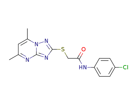 N-(4-CHLOROPHENYL)-2-[(5,7-DIMETHYL[1,2,4]TRIAZOLO[1,5-A]PYRIMIDIN-2-YL)SULFANYL]ACETAMIDE
