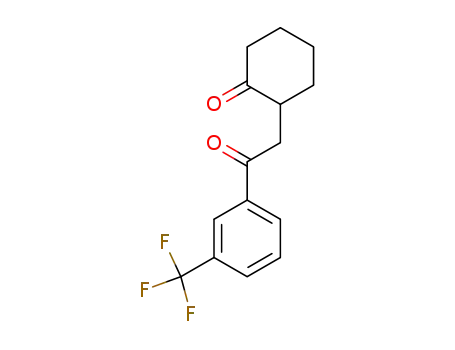 Molecular Structure of 54669-74-8 (Cyclohexanone, 2-[2-oxo-2-[3-(trifluoromethyl)phenyl]ethyl]-)