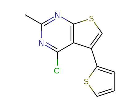 4-chloro-2-methyl-5-(2-thienyl)thieno[2,3-d]pyrimidine