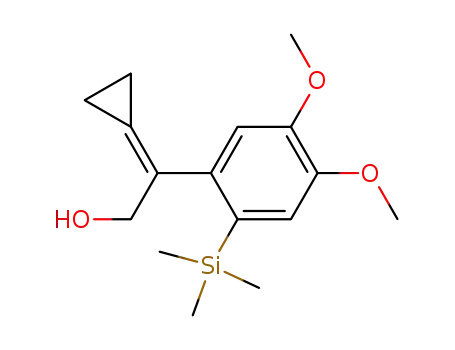 2-Cyclopropylidene-2-(4,5-dimethoxy-2-(trimethylsilyl)phenyl)ethanol
