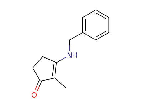 Molecular Structure of 134622-65-4 (3-(benzylamino)-2-methylcyclopent-2-en-1-one)