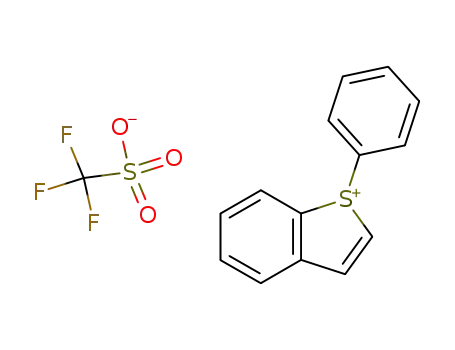 Molecular Structure of 143521-46-4 (1-phenyl-1-benzothiophenium trifluoromethanesulfonate)
