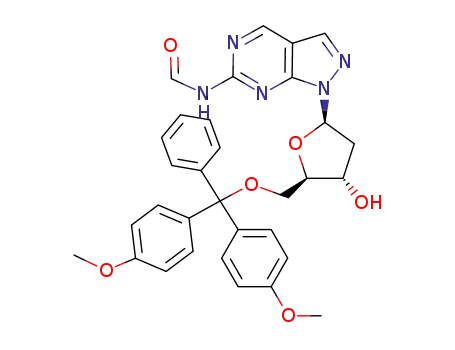 N-{1-[2-deoxy-5-O-(4,4'-dimethoxytrityl)-β-D-erythro-pentofuranosyl]-1H-pyrazolo[3,4-d]pyrimidin-6-yl}formamide