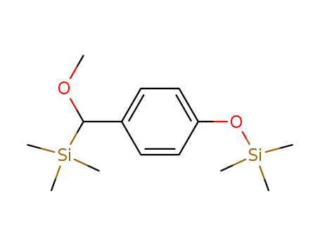 1-(Methoxy-trimethylsilanyl-methyl)-4-trimethylsilanyloxy-benzene