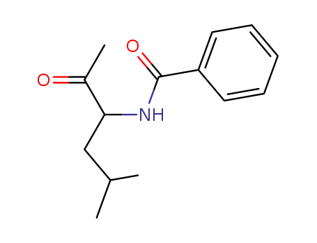 Molecular Structure of 21709-70-6 (BENZAMIDE, N-(1-ACETYL-3-METHYLBUTYL)-)