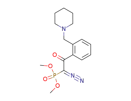dimethyl 1-diazo-2-oxo-2-(2-(piperidinomethyl)phenyl)ethylphosphonate