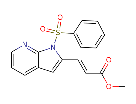 (E)-methyl 3-(1-(phenylsulfonyl)-1H-pyrrolo[2,3-b]pyridin-2-yl)acrylate