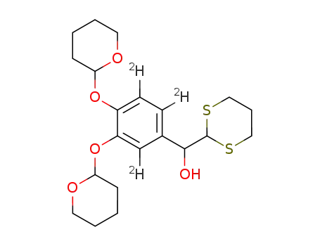 2-(3,4-ditetrahydropyranoxy-α-hydroxybenzyl)-1,3-dithiane-d3