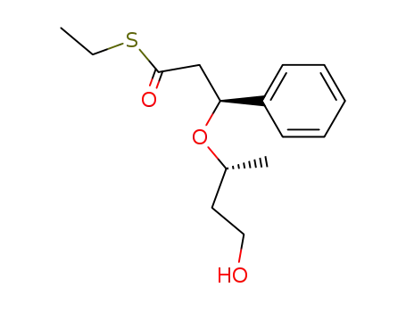 Molecular Structure of 175227-23-3 ((S)-3-((R)-3-Hydroxy-1-methyl-propoxy)-3-phenyl-thiopropionic acid S-ethyl ester)