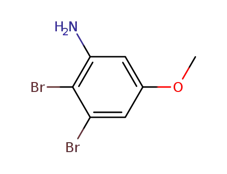 Molecular Structure of 96558-71-3 (Benzenamine, 2,3-dibromo-5-methoxy-)
