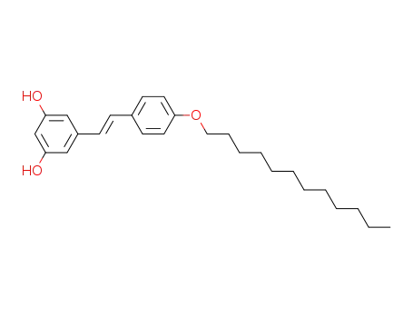 1,3-Benzenediol, 5-[2-[4-(dodecyloxy)phenyl]ethenyl]-, (E)-
