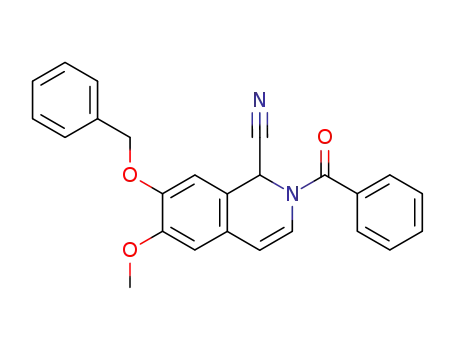1-Isoquinolinecarbonitrile,
2-benzoyl-1,2-dihydro-6-methoxy-7-(phenylmethoxy)-