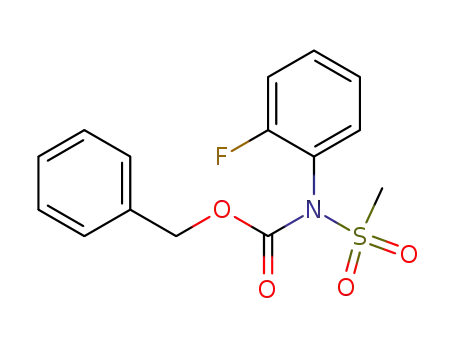 N-benzyloxycarbonyl-N-(2-fluorophenyl)methanesulfonamide