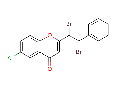 6-chloro-2-(1,2-dibromo-2-phenyl-ethyl)-chromen-4-one