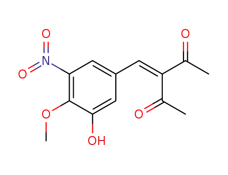 Molecular Structure of 118724-88-2 (3-(3-hydroxy-4-methoxy-5-nitrobenzylidene)-2,4-pentanedione)