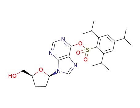 2',3'-dideoxy-O<sup>6</sup>-(2,4,6-triisopropylbenzenesulfonyl)inosine