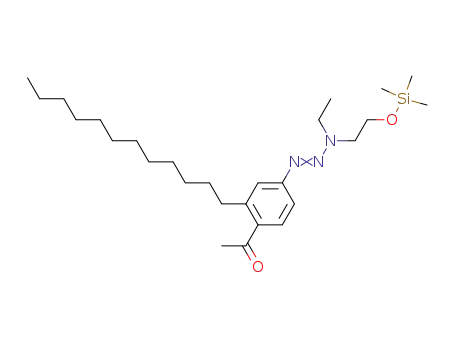 N-ethyl-N-[(trimethylsiloxy)ethyl]-4-triazyl-2-dodecylacetophenone