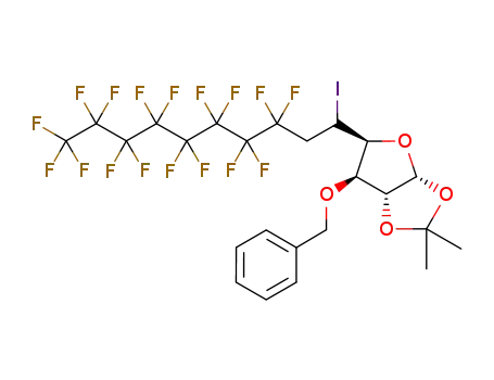 (3aR,5S,6R,6aR)-6-Benzyloxy-5-(3,3,4,4,5,5,6,6,7,7,8,8,9,9,10,10,10-heptadecafluoro-1-iodo-decyl)-2,2-dimethyl-tetrahydro-furo[2,3-d][1,3]dioxole