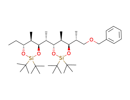 (2R,3R,4S,5S,6R,7S,8R,9R)-1-Benzyloxy-3,5:7,9-bis<<bis(1,1-dimethylethyl)silylene>dioxy>-2,4,6,8-tetramethylundecane