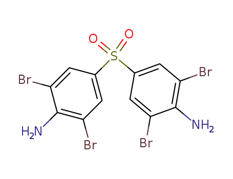 Molecular Structure of 78786-45-5 (Benzenamine, 4,4'-sulfonylbis[2,6-dibromo-)
