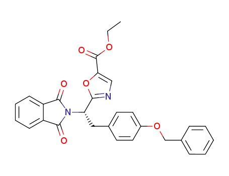 (S)-ethyl 2-[2-(4-benzyloxyphenyl)-1-phthalimidoethyl]oxazole-5-carboxylate