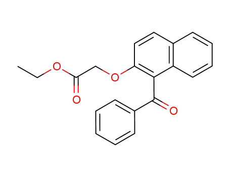 Molecular Structure of 94866-93-0 (Acetic acid, [(1-benzoyl-2-naphthalenyl)oxy]-, ethyl ester)
