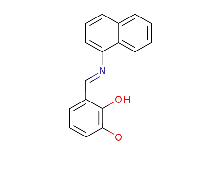 Molecular Structure of 65514-22-9 (Phenol, 2-methoxy-6-[(1-naphthalenylimino)methyl]-)
