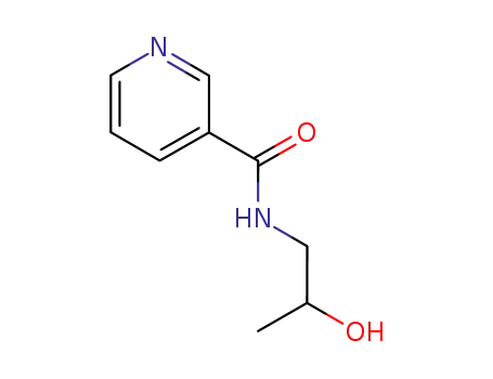 Molecular Structure of 122048-21-9 (N-(2-hydroxypropyl)-3-pyridinecarboxamide)