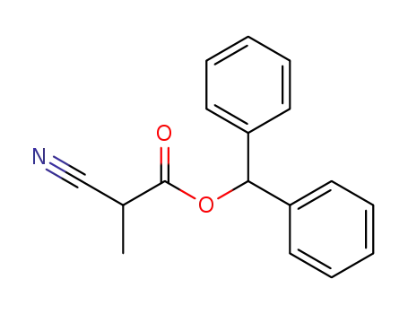 Molecular Structure of 297746-83-9 (diphenylmethyl α-cyanopropionate)
