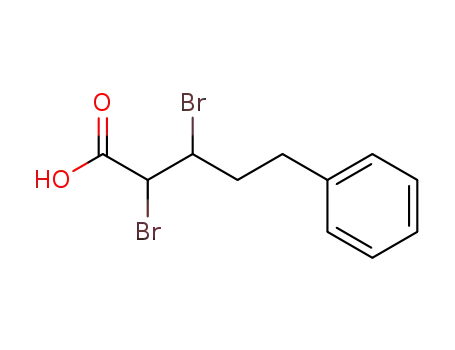 Molecular Structure of 138034-97-6 (2,3-dibromo-5-phenylpentanoic acid)