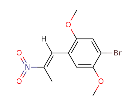 Molecular Structure of 82040-77-5 (1-(2,5-dimethoxy-4-bromophenyl)-2-nitropropene)