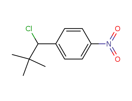 Molecular Structure of 62558-02-5 (Benzene, 1-(1-chloro-2,2-dimethylpropyl)-4-nitro-)