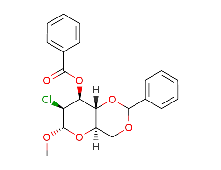 methyl 3-O-benzoyl-4,6-O-benzylidene-2-chloro-2-deoxy-α-D-mannopyranoside